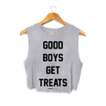 Load image into Gallery viewer, Good Boys Get Treats Crop Tank | Gift for Dog Moms | Made in USA