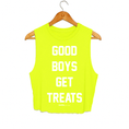 Load image into Gallery viewer, Good Boys Get Treats Crop Tank | Gift for Dog Moms | Made in USA