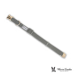 Fabric Dog Collar - Grey