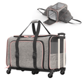 Load image into Gallery viewer, Katziela Rolling Rover Airline Compliant Expandable Wheeled Pet Carrier