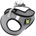 Load image into Gallery viewer, EcoBark Step In Dog Harness - XXXS to Small Breeds- Reflective Soft Mesh Harness for Teacup, Small Dogs and Puppies / Gray