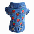 Load image into Gallery viewer, Sweet Strawberry Denim Jacket - Southlake Paws