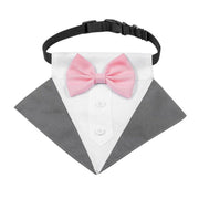 Tuxedo Bow Tie Buckle Collar