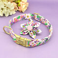 Load image into Gallery viewer, Purple Daisy Flower Dog Collar & Leash Set | Personalized Free - Southlake Paws