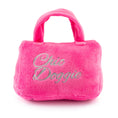 Load image into Gallery viewer, Barkin Bag - Pink w/ Scarf (Chic Doggie) | Squeaky Plush Dog Toy with Crinkle & Mesh Lining