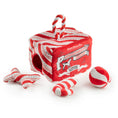 Load image into Gallery viewer, Puppermint Bark Activity House Holiday Christmas Plush Dog Toy