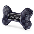 Load image into Gallery viewer, Black Checker Chewy Vuiton Bone