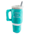 Load image into Gallery viewer, Snuggly Cup - Teal | Squeaky Plush Dog Toy with Crinkle & Mesh Lining