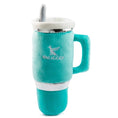 Load image into Gallery viewer, Snuggly Cup - Teal | Squeaky Plush Dog Toy with Crinkle & Mesh Lining