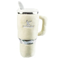 Load image into Gallery viewer, Snuggly Cup - Ivory | Squeaky Plush Dog Toy with Crinkle & Mesh Lining