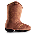 Load image into Gallery viewer, Brown Cowboy Boot | Squeaky Plush Dog Toy with Crinkle & Mesh Lining