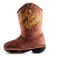 Load image into Gallery viewer, Brown Cowboy Boot | Squeaky Plush Dog Toy with Crinkle & Mesh Lining