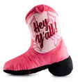 Load image into Gallery viewer, Pink Cowgirl Boot | Squeaky Plush Dog Toy with Crinkle & Mesh Lining