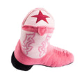 Load image into Gallery viewer, Pink Cowgirl Boot | Squeaky Plush Dog Toy with Crinkle & Mesh Lining