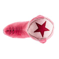Load image into Gallery viewer, Pink Cowgirl Boot | Squeaky Plush Dog Toy with Crinkle & Mesh Lining