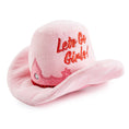 Load image into Gallery viewer, Pink Cowgirl Hat | Squeaky Plush Dog Toy with Crinkle & Mesh Lining