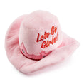Load image into Gallery viewer, Pink Cowgirl Hat | Squeaky Plush Dog Toy with Crinkle & Mesh Lining