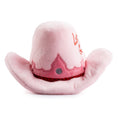 Load image into Gallery viewer, Pink Cowgirl Hat | Squeaky Plush Dog Toy with Crinkle & Mesh Lining