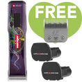 Load image into Gallery viewer, Purple Saphir Cordless Clipper Two Batteries with 4F Blade by Heiniger