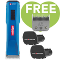 Load image into Gallery viewer, Blue Saphir Cordless Clipper Two Batteries with 4F Blade by Heiniger
