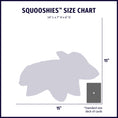 Load image into Gallery viewer, Squooshie™ Skunk Plush Dog Toy size chart