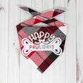 Load image into Gallery viewer, Happy Pawlidays Red Christmas Dog Bandana