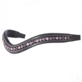 Load image into Gallery viewer, ExionPro Elegant Soft Padded Fuchsia, Light Rose, Tanzanite Colored Crystal Browband