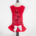 Load image into Gallery viewer, Holiday Sparkle Dog Satin Cotton Dress - Designer Dog Clothes from Southlake Paws