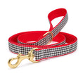 Load image into Gallery viewer, Classic Black Houndstooth Dog Lead