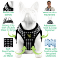 Load image into Gallery viewer, EcoBark Step In Dog Harness - XXXS to Small Breeds- Reflective Soft Mesh Harness for Teacup, Small Dogs and Puppies / Houndstooth