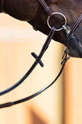 Load image into Gallery viewer, Huntley Equestrian Fancy Stitched Rubber Reins, 5/8" Inch Width