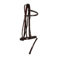 Load image into Gallery viewer, Huntley Equestrian Sedgwick Fancy Stitched Fixed Flash Noseband Bridle With Reins