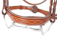 Load image into Gallery viewer, Huntley Equestrian Sedgwick Fancy Stitched Square Raised Hunter Horse Bridle with Reins