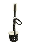 Load image into Gallery viewer, Huntley Fleece Padded Nylon Grazing Muzzle, Black