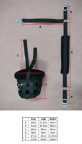 Load image into Gallery viewer, Huntley Fleece Padded Nylon Grazing Muzzle, Black
