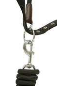 Load image into Gallery viewer, Huntley Nylon Halter and Removable Lead with Snap, Black