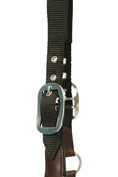 Load image into Gallery viewer, Huntley Nylon Halter and Removable Lead with Snap, Black