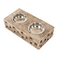 Load image into Gallery viewer, Huntley Pet Elevated Dog and Cat Double Bowl Feeder