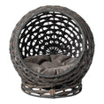 Load image into Gallery viewer, Huntley Pet Hemisphere Rattan Pet Bed, Elevated With Cushion