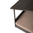 Load image into Gallery viewer, Huntley Pet Rattan Wicker Indoor Outdoor Cabana Raised Pet Bed