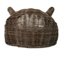 Load image into Gallery viewer, Huntley Pet Wicker Cat Shaped Play House Pet Bed with Cushion