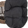 Load image into Gallery viewer, Huntley Pet Wicker Cat Shaped Play House Pet Bed with Cushion
