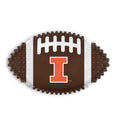 Load image into Gallery viewer, Illinois Hard Nylon Football Chew Toy