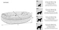 Load image into Gallery viewer, Bowsers Ovie Orthopedic Dog Bed in stone-grey