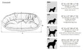 Load image into Gallery viewer, Bowsers Crescent Reversible Orthopedic Dog Bed in storm-ash