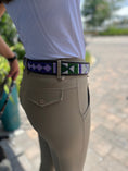 Load image into Gallery viewer, Wide-width TKC YTT Belt by Southlake Paws, featuring a colorful beaded design, worn with fitted beige pants.
