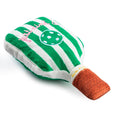 Load image into Gallery viewer, Green Stripe Pickleball Paddle | Squeaky Plush Dog Toy with Crinkle & Mesh Lining