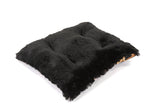 Big Cat with Black Shag Pillow Bed