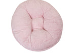 Baby Pink Mink Bagel Bed