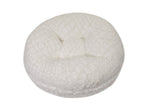 White Crocodile Mink Bagel Bed